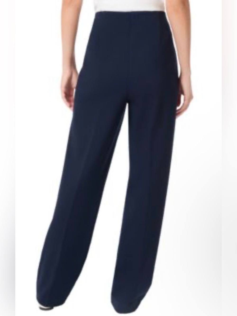 JONES NEW YORK Classic Navy Wide-Leg Dress Pants